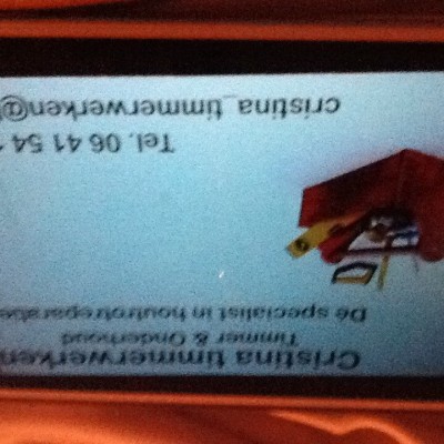 Talentcard van Ellery Cristina