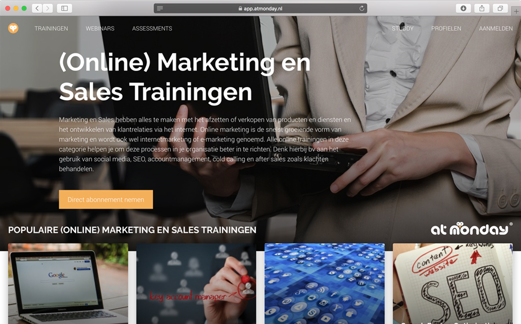 Online Marketing en sales trainingen